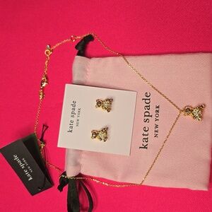Kate spade jewelry set with dust bag 🐻
